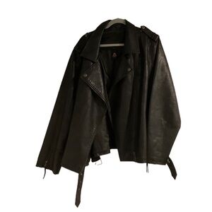 PLUS SIZE J&L Love and Legend Brand Black Stylish Leather Jacket